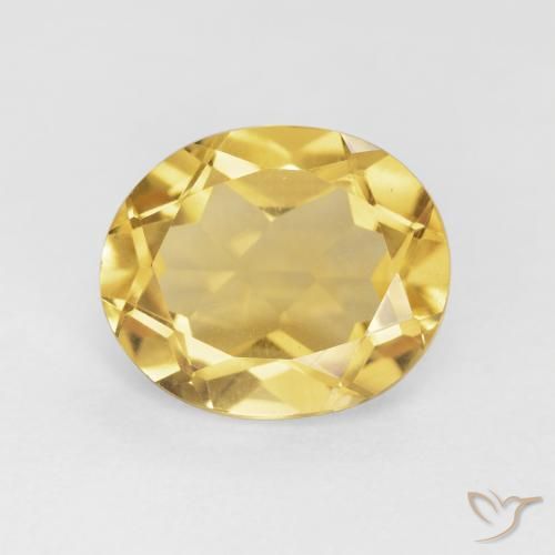 4.26ct Naturel Orange Doré Citrine, ovale, VVS-VS