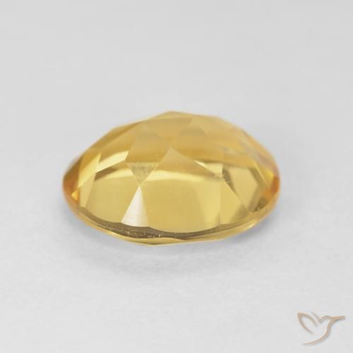 Citrine Orange Doré naturelle ovale, 4.26 ct, VVS-VS