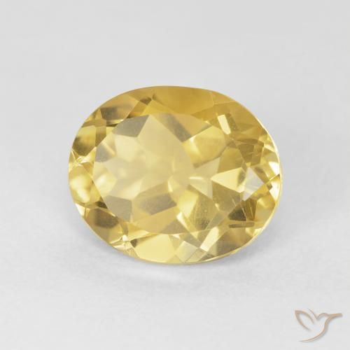 Citrine Doré moyen naturelle ovale, 4.08 ct, VVS-VS
