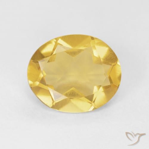 3.92ct Naturel Orange Doré Citrine, ovale, VVS-VS