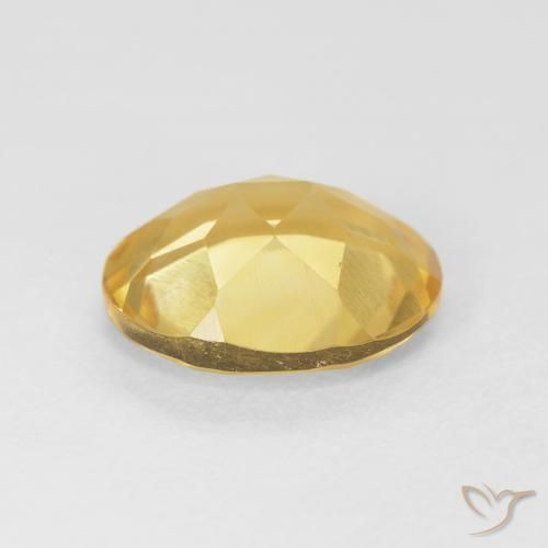 Citrine Orange Doré naturelle ovale, 3.92 ct, VVS-VS