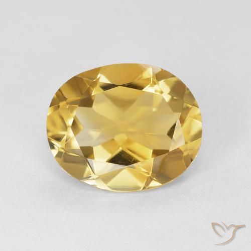 3.84ct Naturel Doré Citrine, ovale, VVS