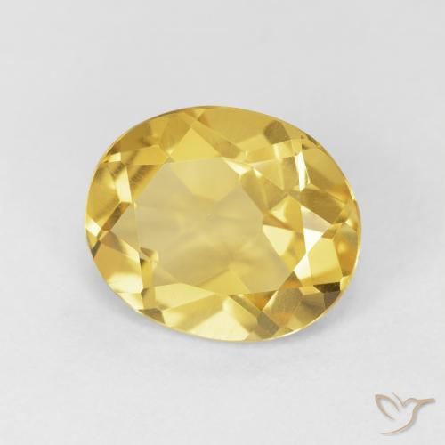 Citrine Doré naturelle ovale, 3.94 ct, VVS
