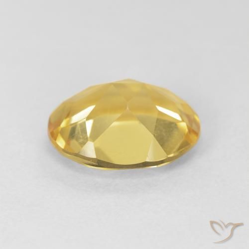 Citrine Doré naturelle ovale, 3.94 ct, VVS