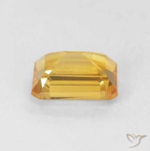 Citrine Doré profond naturelle Octogone / coupe Émeraude, 1.68 ct, VVS-VS