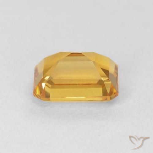 Citrine Or-orange moyen naturelle Octogone / coupe Émeraude, 1.52 ct, VVS-VS