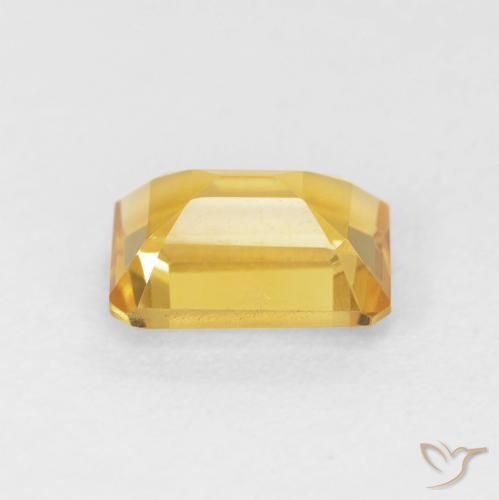 Citrine Doré naturelle Octogone / coupe Émeraude, 1.52 ct, VVS-VS