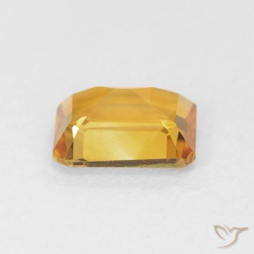 Citrine Or-orange moyen naturelle Octogone / coupe Émeraude, 1.42 ct, VVS-VS