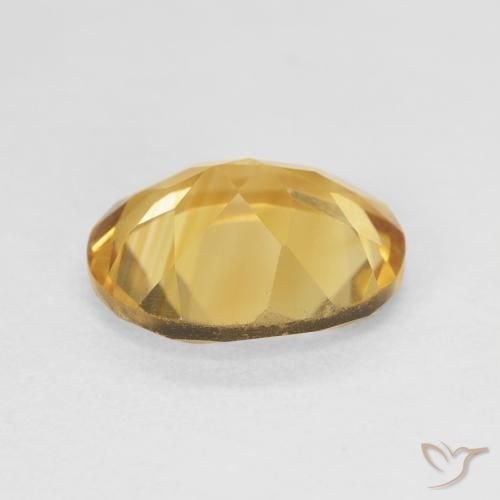Citrine Doré profond naturelle ovale, 3.89 ct, VVS-VS