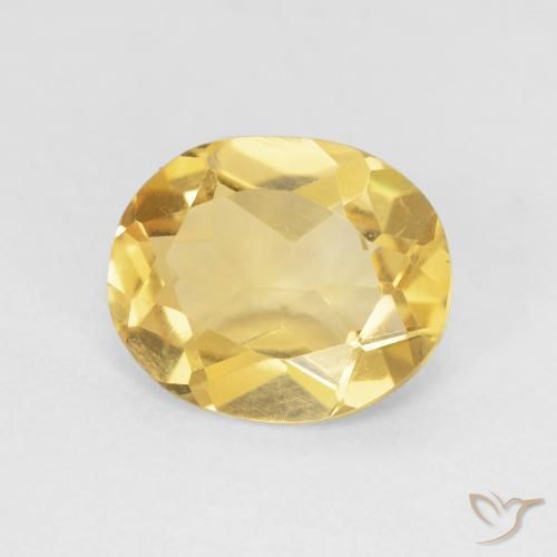 3.33ct Naturel Orange Doré Citrine, ovale, VVS-VS