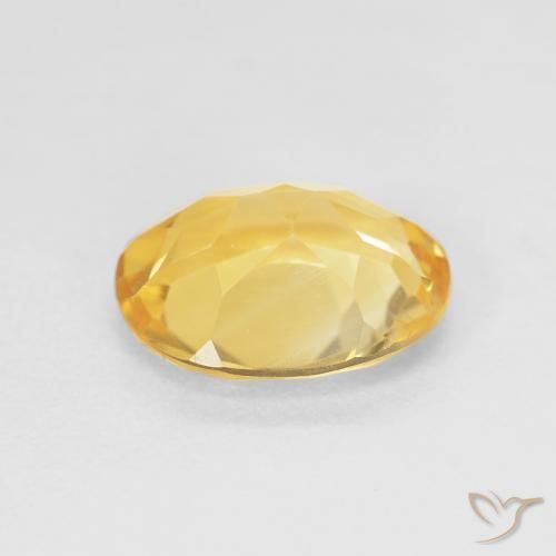 Citrine Orange Doré naturelle ovale, 3.33 ct, VVS-VS