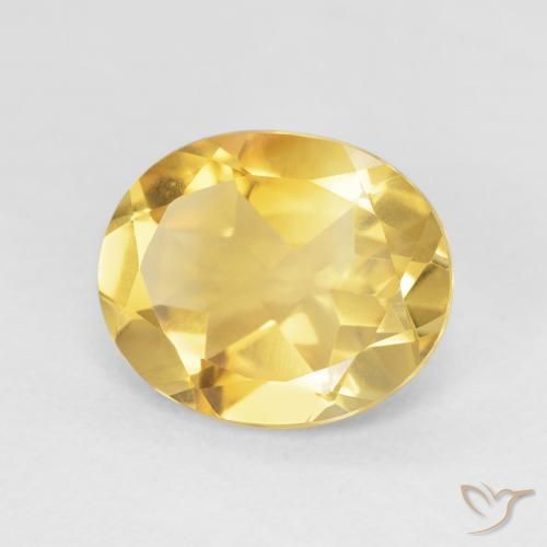 Citrine Doré moyen naturelle ovale, 4.13 ct, VVS-VS