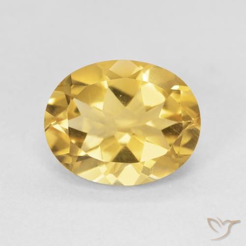 3.63ct Naturel Doré profond Citrine, ovale, VVS-VS