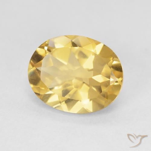 Citrine Doré profond naturelle ovale, 3.63 ct, VVS-VS