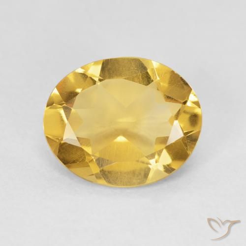 3.61ct Naturel Doré Citrine, ovale, VVS-VS