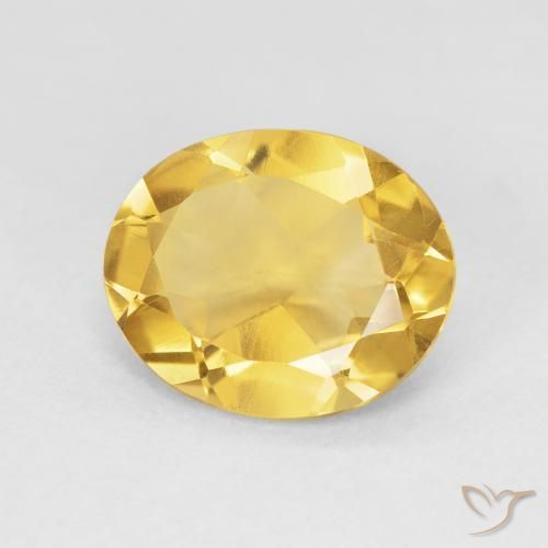 Citrine Doré naturelle ovale, 3.61 ct, VVS-VS