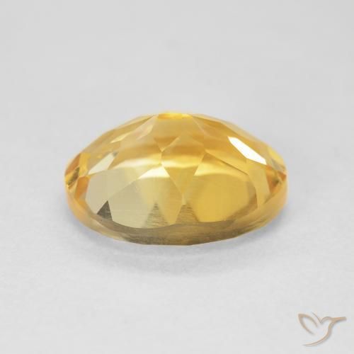Citrine Doré naturelle ovale, 4.44 ct, VVS-VS
