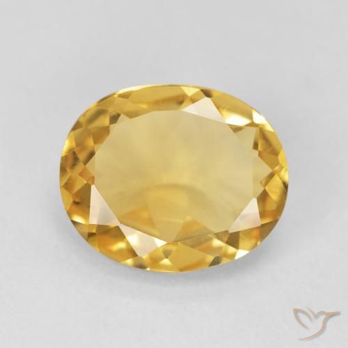 3.98ct Naturel Or moyen Citrine, ovale, VVS-VS