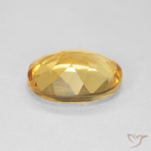 Citrine Or moyen naturelle ovale, 3.98 ct, VVS-VS