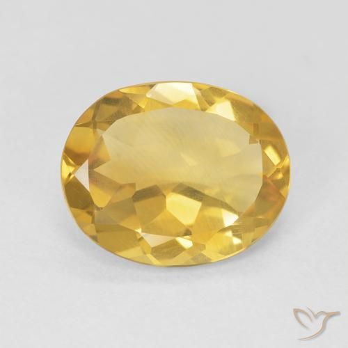 3.34ct Naturel Orange Doré Citrine, ovale, VVS-VS