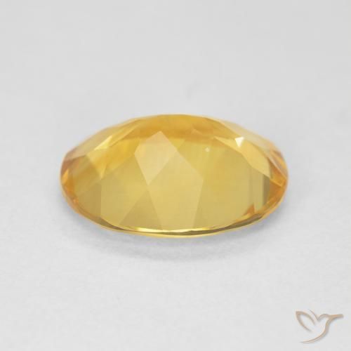Citrine Orange Doré naturelle ovale, 3.34 ct, VVS-VS