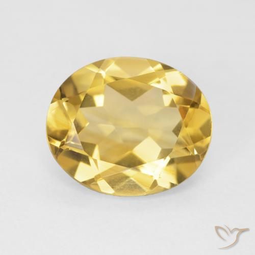 4.23ct Naturel Doré Citrine, ovale, VVS-VS