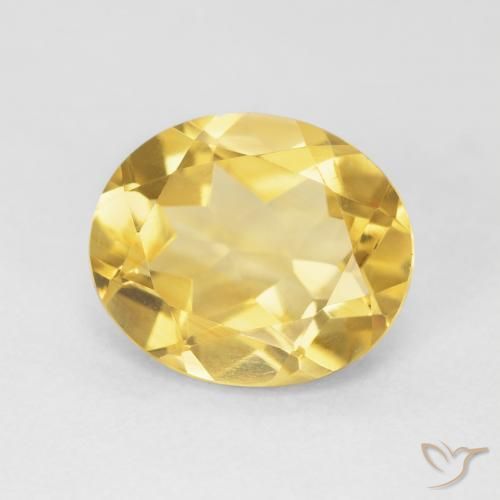 Citrine Doré naturelle ovale, 4.23 ct, VVS-VS