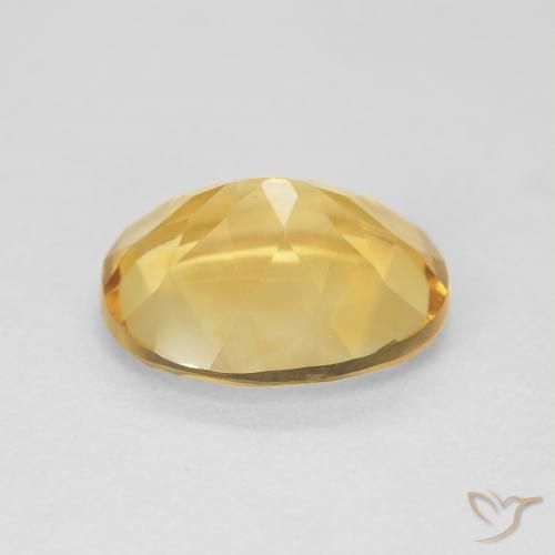 Citrine Doré naturelle ovale, 3.95 ct, VVS-VS