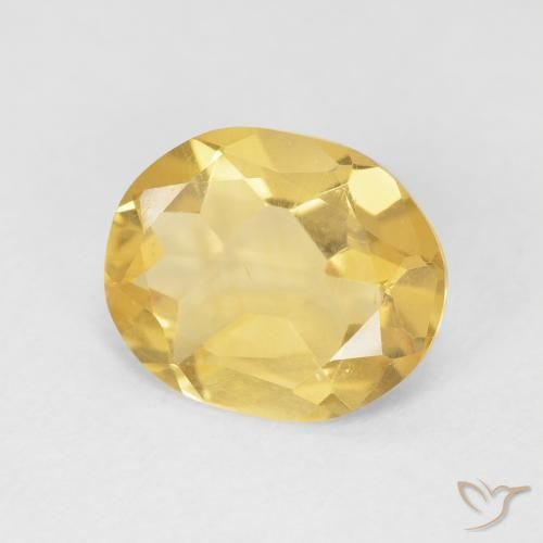Citrine Doré moyen naturelle ovale, 2.96 ct, VVS-VS