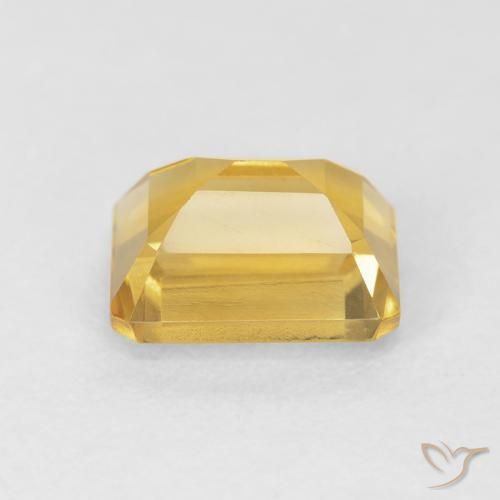 Citrine Doré naturelle Octogone / coupe Émeraude, 1.75 ct, VVS