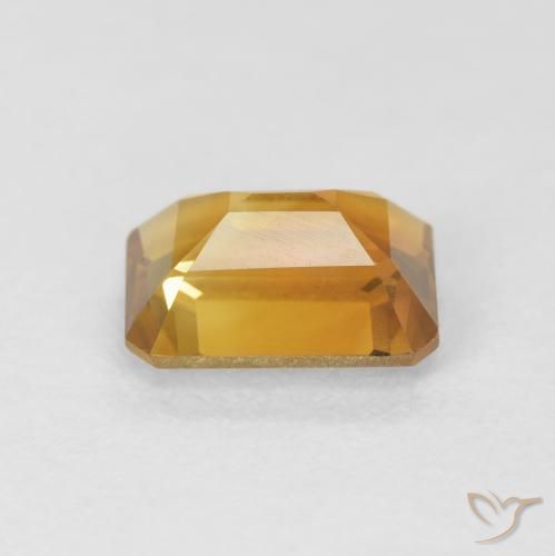 Citrine Orange-or naturelle Octogone / coupe Émeraude, 1.47 ct, VVS