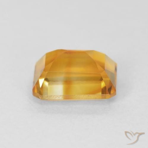 Citrine Or orange foncé naturelle Octogone / coupe Émeraude, 1.68 ct, VVS