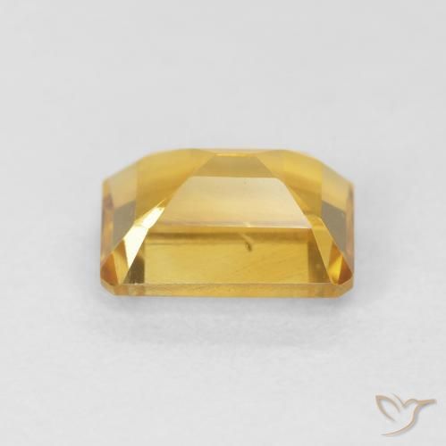 Citrine Doré naturelle Octogone / coupe Émeraude, 1.62 ct, VVS