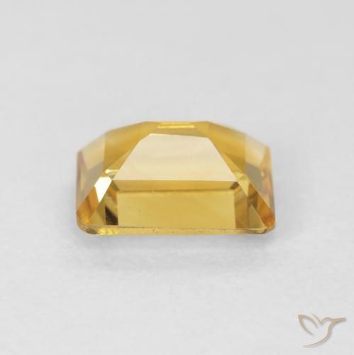 Citrine Doré naturelle Octogone / coupe Émeraude, 1.45 ct, VVS