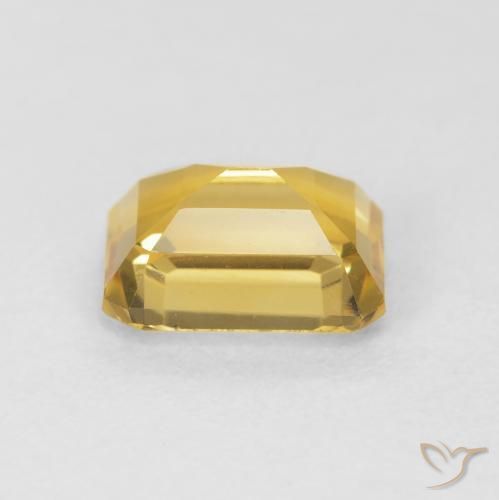 Citrine Doré naturelle Octogone / coupe Émeraude, 1.53 ct, VVS
