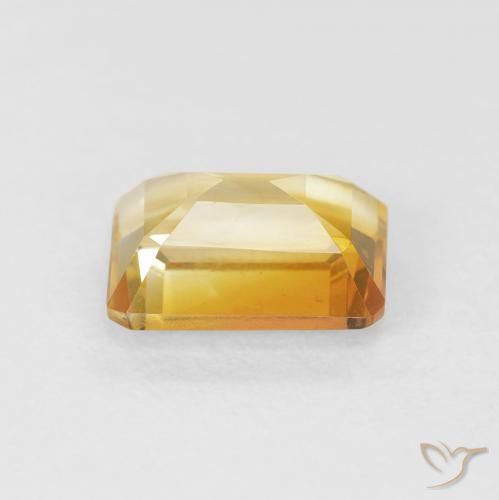 Citrine Doré naturelle Octogone / coupe Émeraude, 1.56 ct, VVS