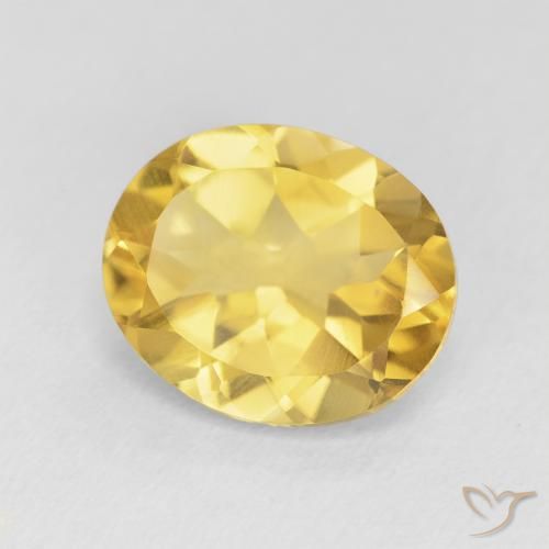 Citrine Doré moyen naturelle ovale, 4.19 ct, VVS-VS