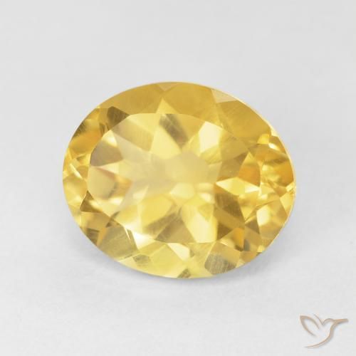 Citrine Orange Doré naturelle ovale, 4.72 ct, VVS-VS