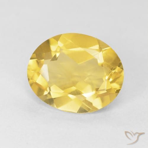 Citrine Orange Doré naturelle ovale, 3.91 ct, VVS-VS