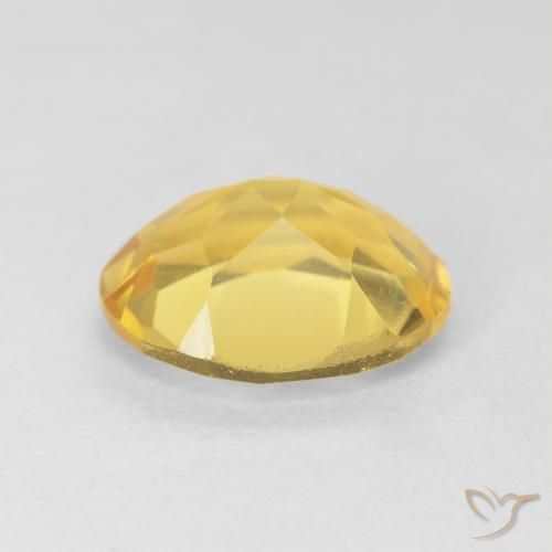 Citrine Orange Doré naturelle ovale, 3.91 ct, VVS-VS