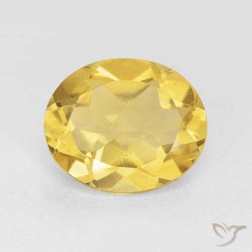 4.06ct Naturel Doré moyen Citrine, ovale, VVS-VS