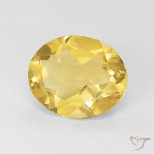 Citrine Doré moyen naturelle ovale, 4.06 ct, VVS-VS