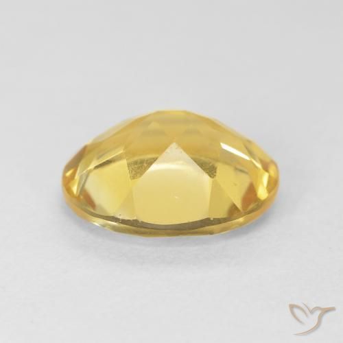 Citrine Doré moyen naturelle ovale, 4.06 ct, VVS-VS