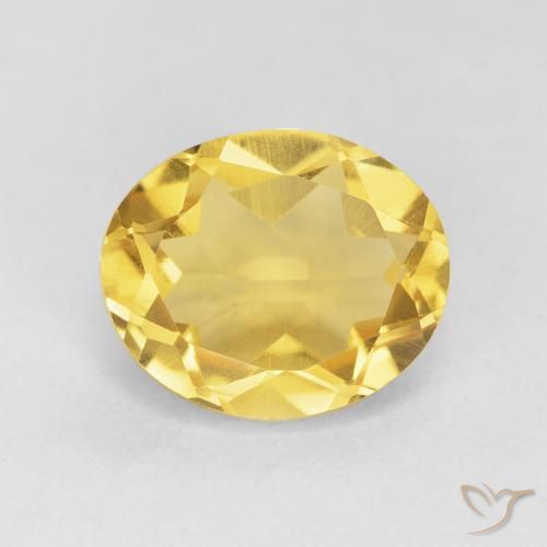 4.34ct Naturel Orange Doré Citrine, ovale, VVS-VS