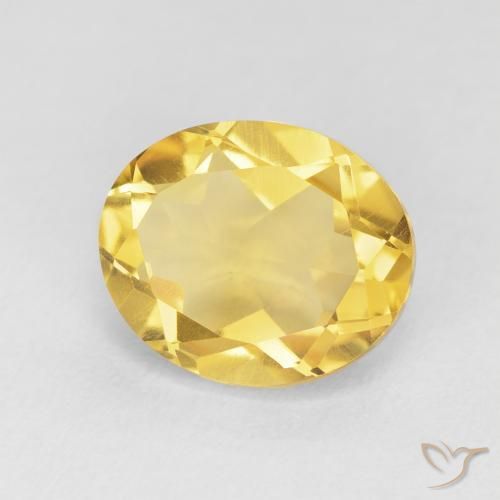 Citrine Orange Doré naturelle ovale, 4.34 ct, VVS-VS