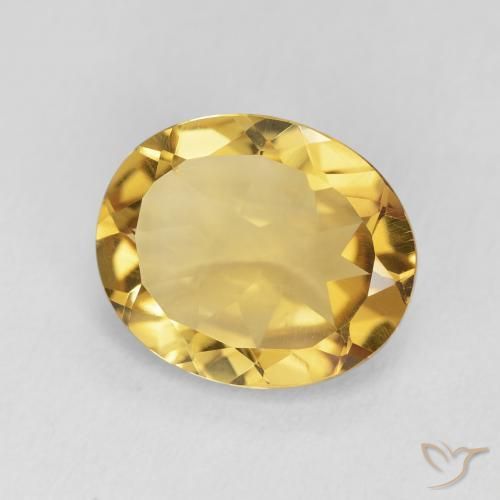 Citrine Doré naturelle ovale, 3.76 ct, VVS-VS