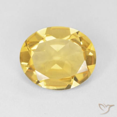 3.71ct Naturel Orange Doré Citrine, ovale, VVS-VS