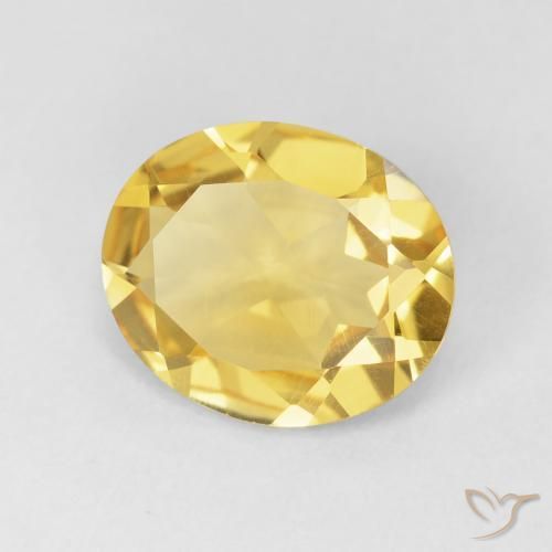 Citrine Orange Doré naturelle ovale, 3.71 ct, VVS-VS