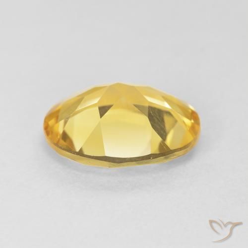Citrine Orange Doré naturelle ovale, 3.71 ct, VVS-VS