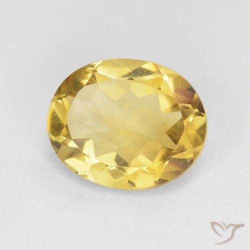 Citrine Orange Doré naturelle ovale, 3.87 ct, VVS-VS